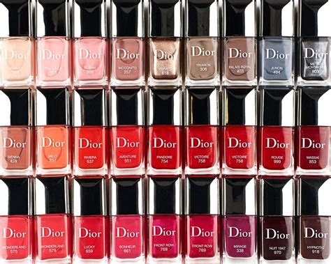 dior colour|Dior nail polish colour chart.